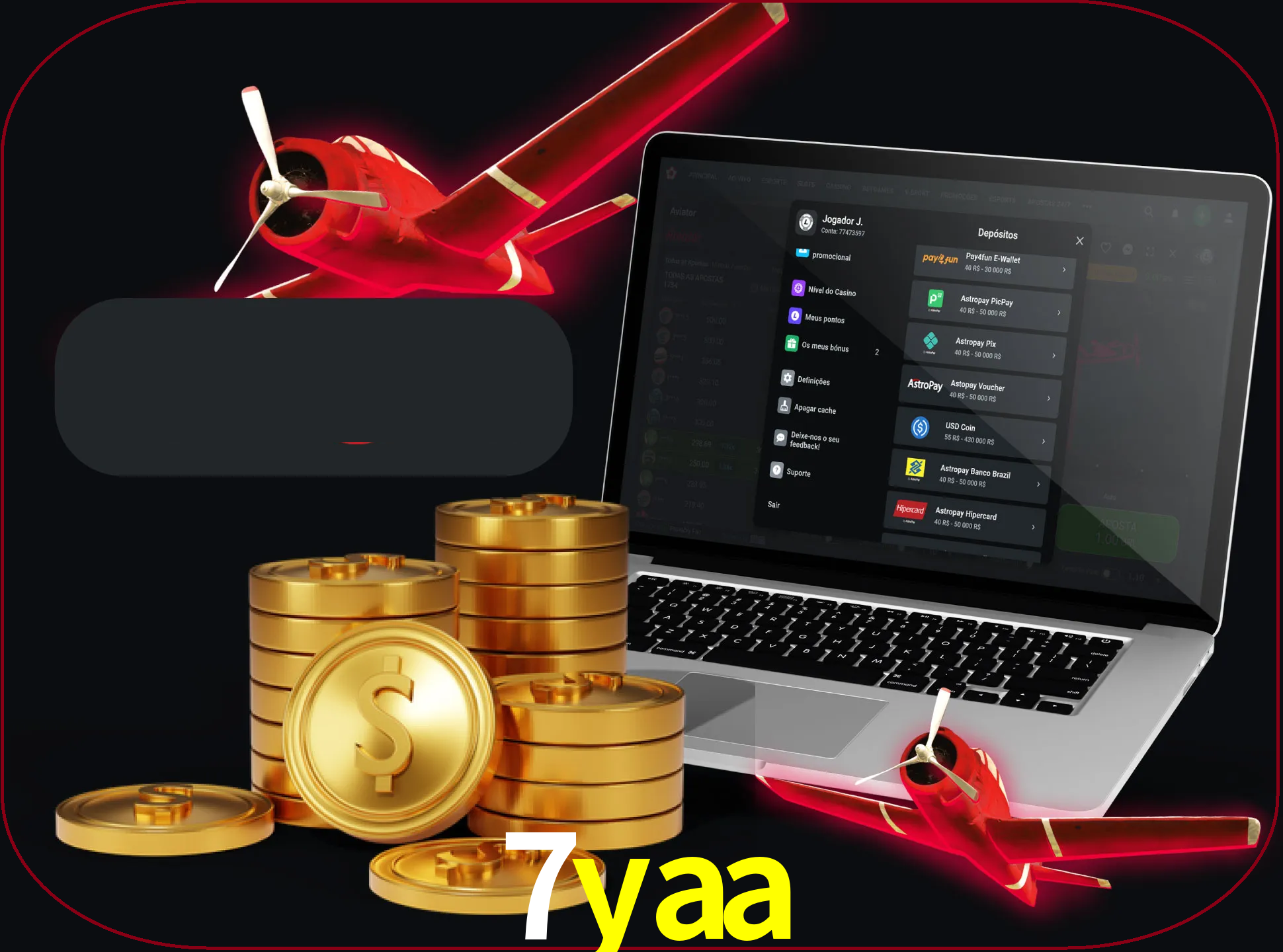 Você pode sacar seu dinheiro com qualquer um dos métodos de pagamento mais populares no Brasil.