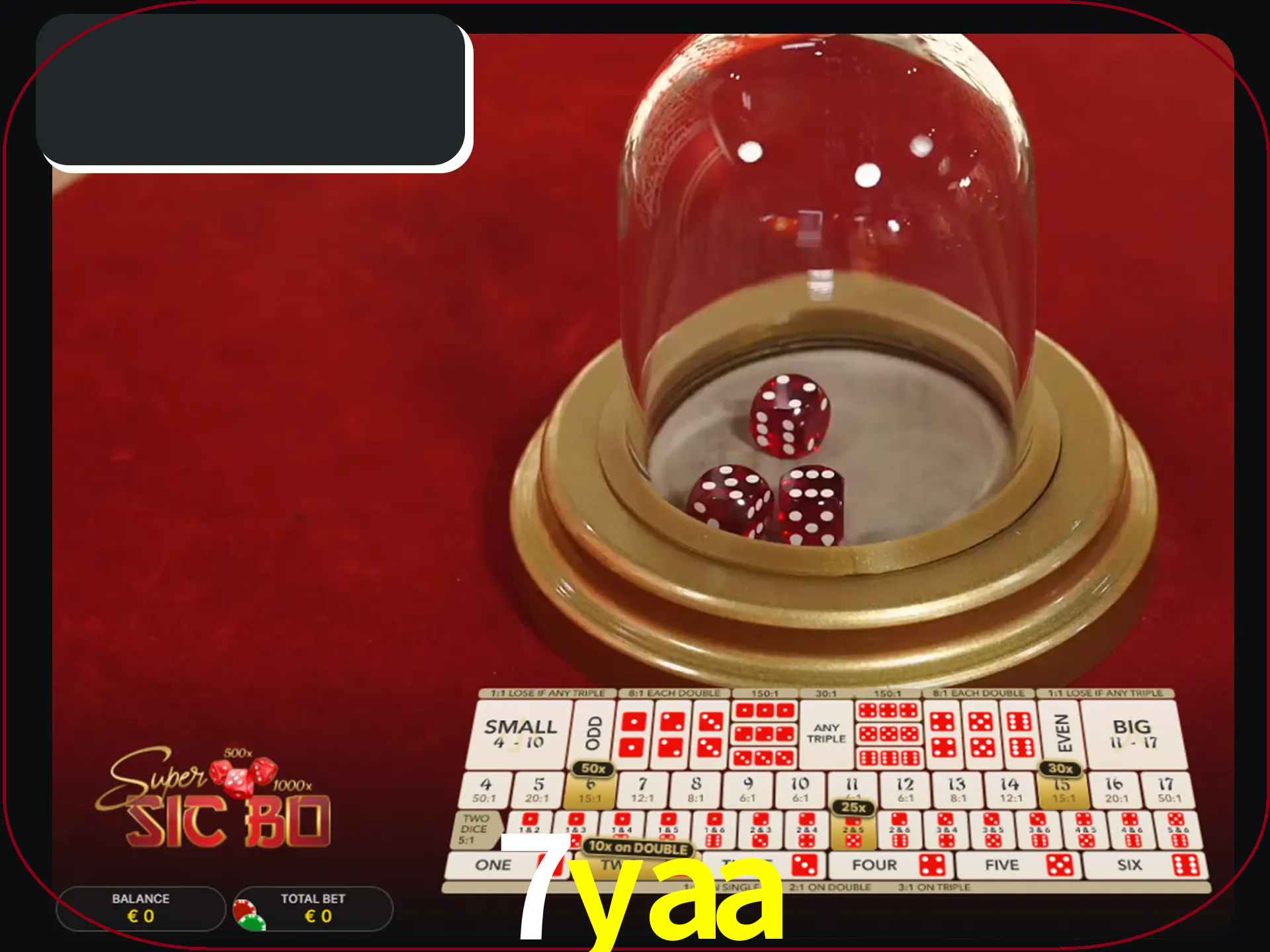 Deixe os dados ao seu lado nos jogos da Sic Bo.