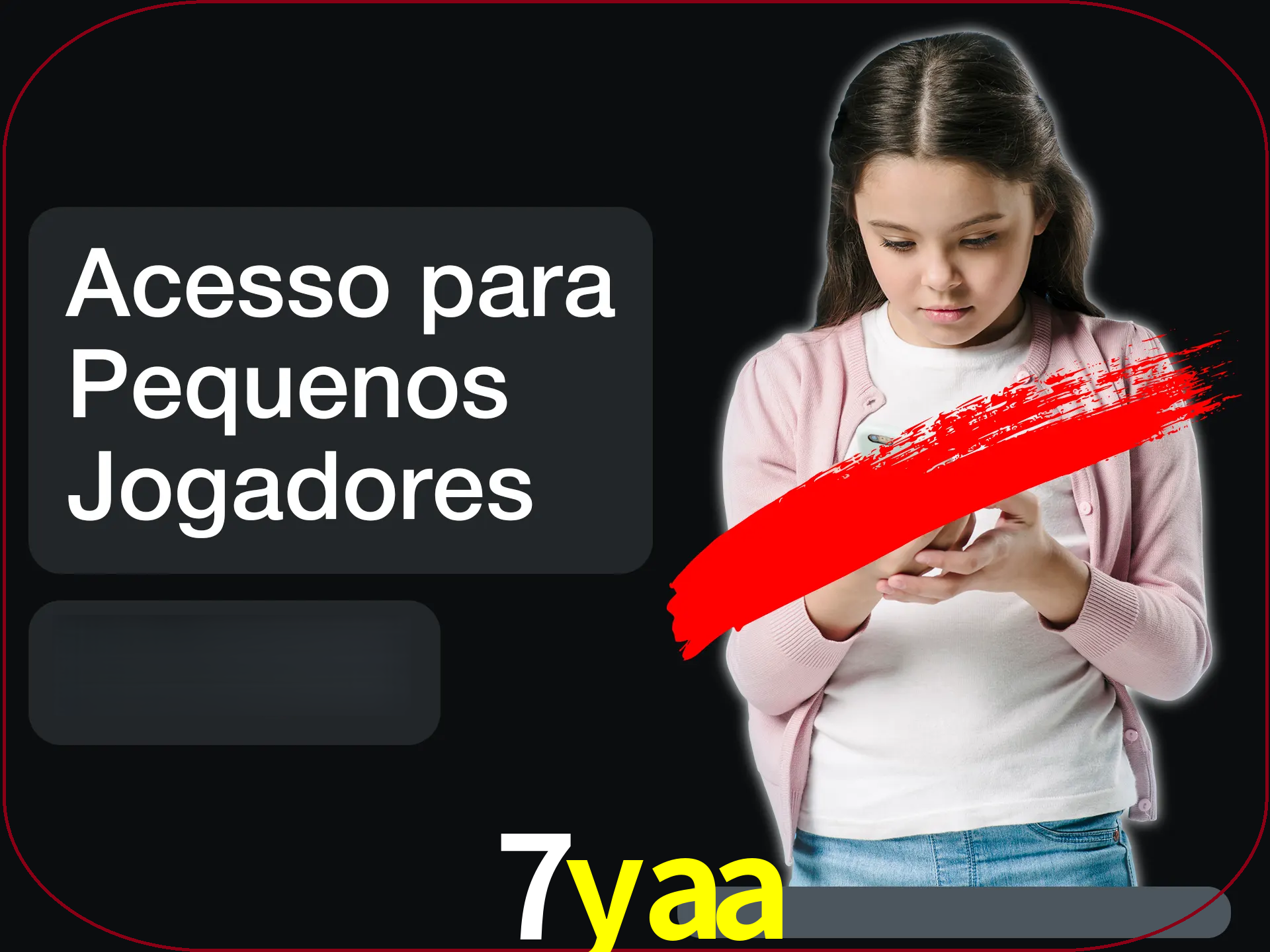 As crianças não podem jogar jogos de cassino.